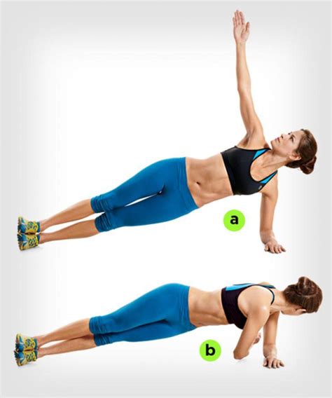 Side Plank And Rotate Plank Workout Abs Workout Workout