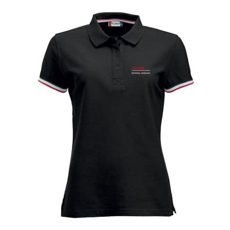 Camiseta polo negra para mujer - Toyota Fanshop | Toyota Material Handling
