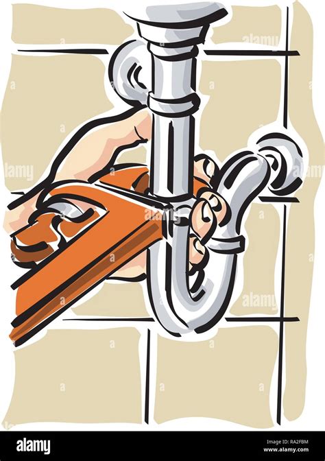 Illustration Of A Plumber To Work Stock Vector Image And Art Alamy