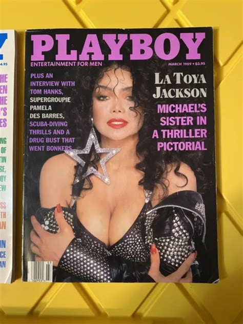 Playboy Magazine March La Toya Jackson Michael Jackson Thriller Sister Picclick