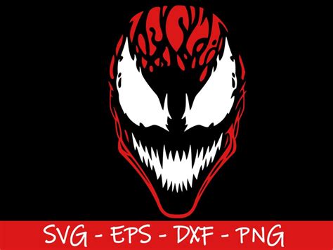 Carnage Svg Carnage Head Cricut Symbiote Svg Cut Files For Etsy