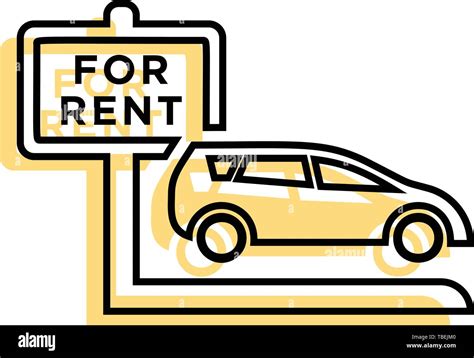 Rent Car Vector Icon Car Rental Symbol Stock Vector Image And Art Alamy