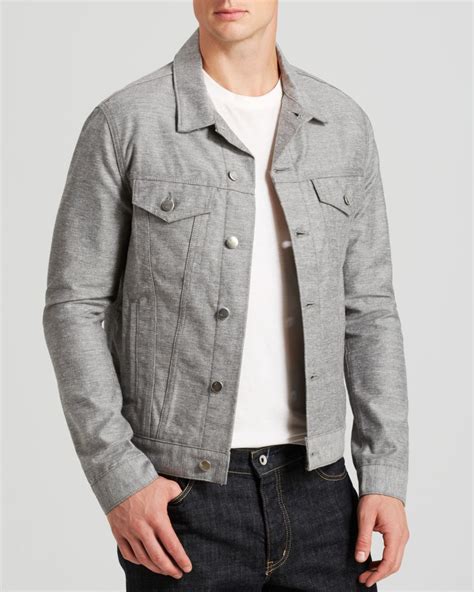 Lyst - J Brand Denim Jacket in Gray for Men