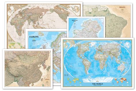 National Geographic Wall Map Mural