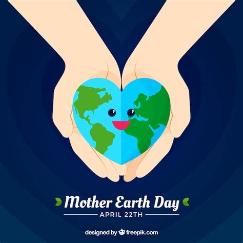 Free Vector Mother Earth Day Background In Flat Design