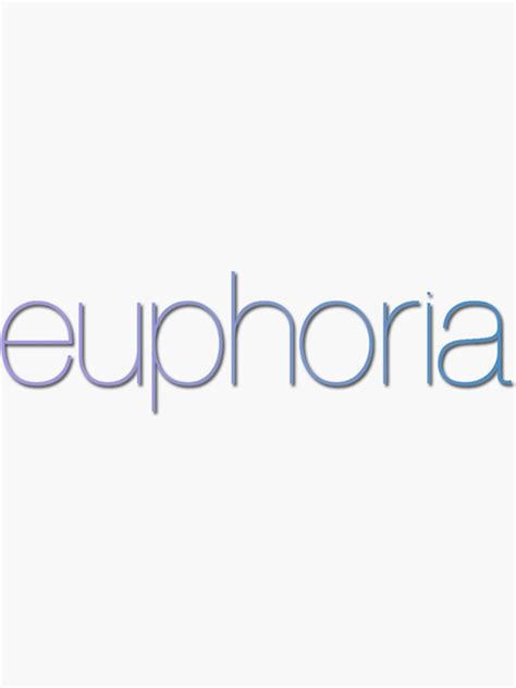 Euphoria Logo Sticker For Sale By Xxmultifxndomx Redbubble