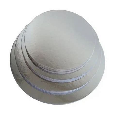 Cardboard 7 Inch Silver Round Cake Base Board For Hotelbakery At Rs 3