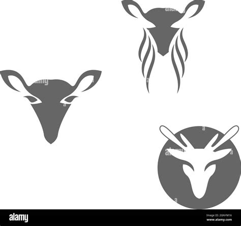 Deer Logo Icon Illustration Design Vector Stock Vector Image And Art Alamy