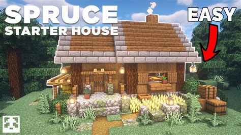 How To Build The Perfect Spruce Starter House Relaxing Tutorial