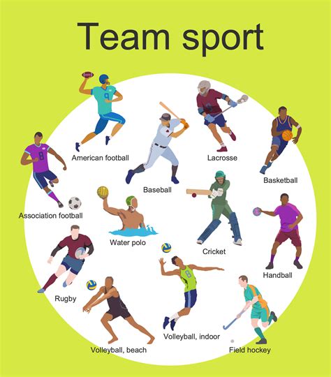 Example Team Sport This Sample Shows The Most Common Types Of Team