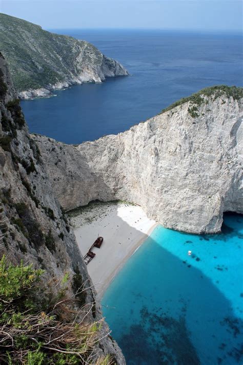 Another Picture Of Shipwreck Beach Or Navagio Beach