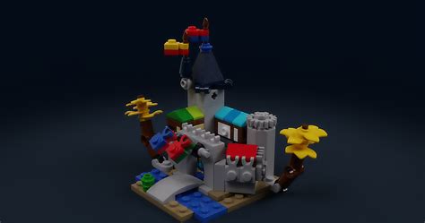 Lego Moc Micro Castle By Legomonkey Rebrickable Build With Lego