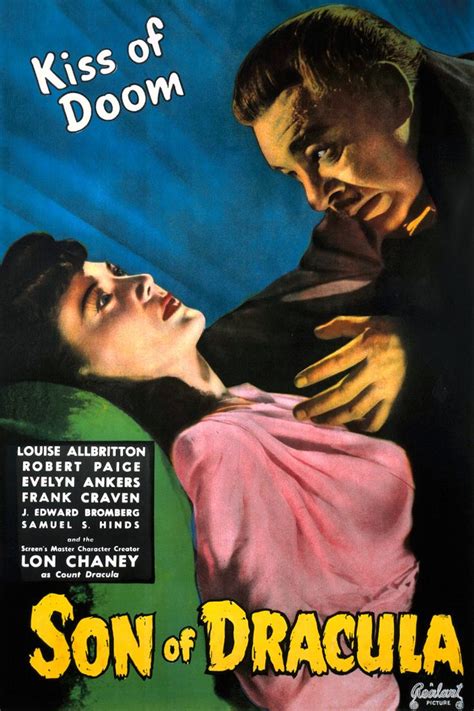 Son Of Dracula 1943 Re Release Dracula Sons Evelyn Ankers