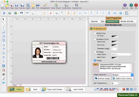 id card designer  mac screenshots  design multiple id cards  mac