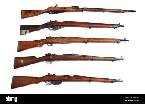 Collection Of World War Ii Military Rifles Stock Photo Alamy