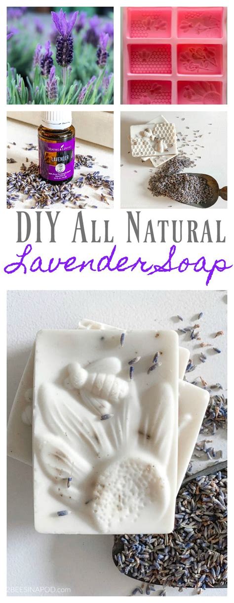 DIY All Natural Lavender Soap Easy To Make Bees In A Pod Natural Lavender Soap Lavender