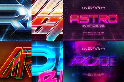 80s Text Effects On Behance