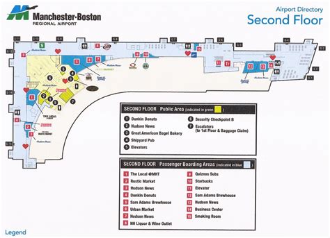 Manchester Boston Regional Airport Mht Terminal Map Sec Flickr