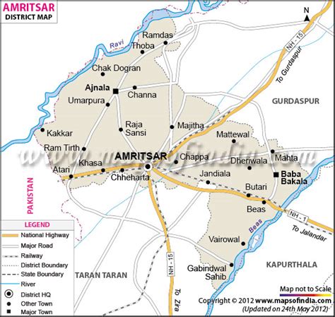 Amritsar District Map
