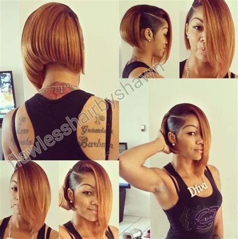 Black Asymmetrical Bob Haircut With Undercut Black Bob Hairstyles