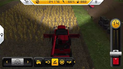 Farming Simulator 14 Gameplay Harvesting The Corn Youtube