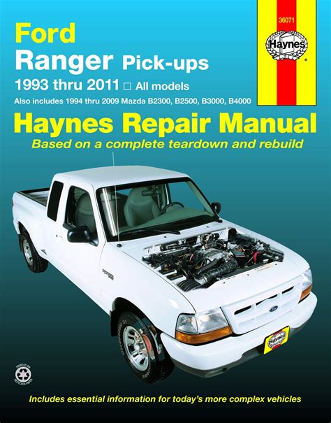 1993 2011 Ford Ranger Service And Repair Manual Zofti