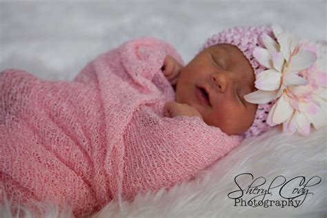 Newborn Girl In Pink Wrap Newborn Girl Pink Wrap Newborn