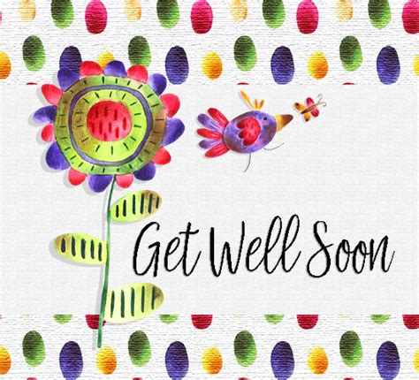 I know we said you needed a break, but a hospital bed isn't the kind of break we had in mind! Get Well Soon Flower And... Free Get Well Soon eCards ...