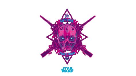 Wallpaper Illustration Star Wars Anime Purple Violet Logo