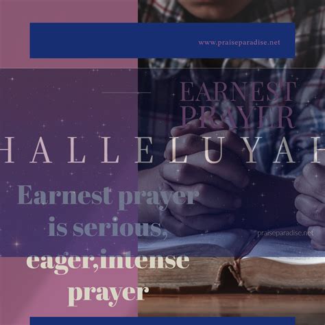 Praying Earnestly