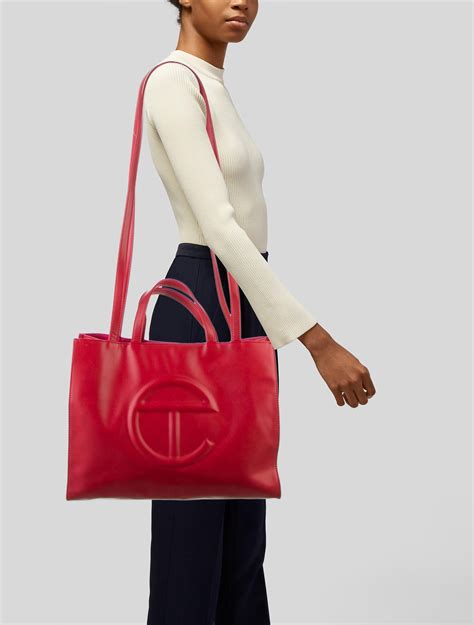 Telfar Small Oxblood Shopping Bag Red Totes Handbags Wtelg24865