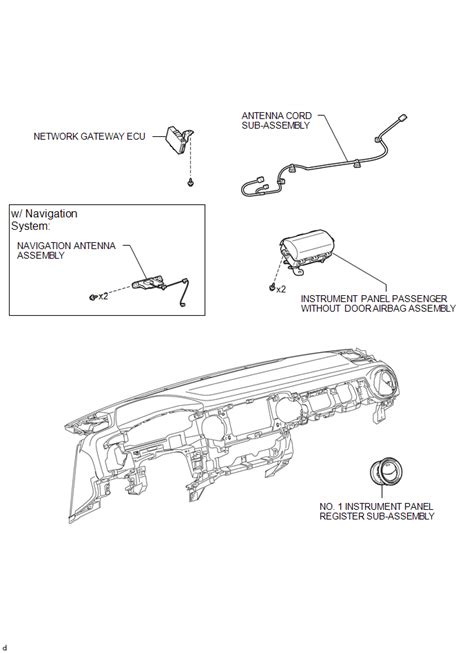 Toyota Tacoma 2015 2018 Service Manual Components Instrument Panel