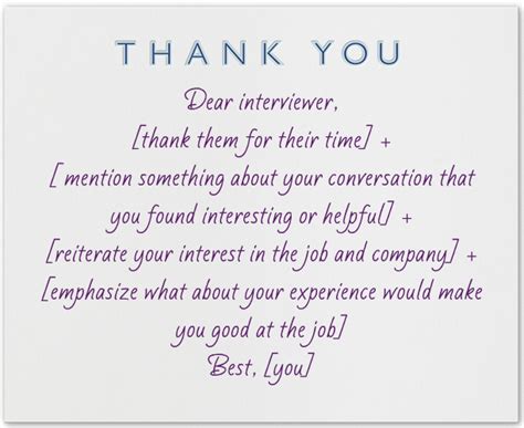 What To Write In A Thank You Note After An Interview