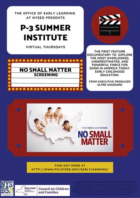 No Small Matter Flyer New York State Education Department
