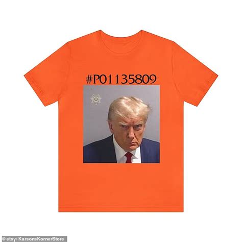 Trump Mugshot T Shirts Already For Sale Online After Former President