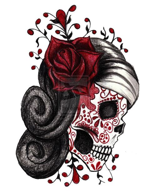 Pin By Misty Woodson On Sugar Skulls Day Of The Dead Silhouette