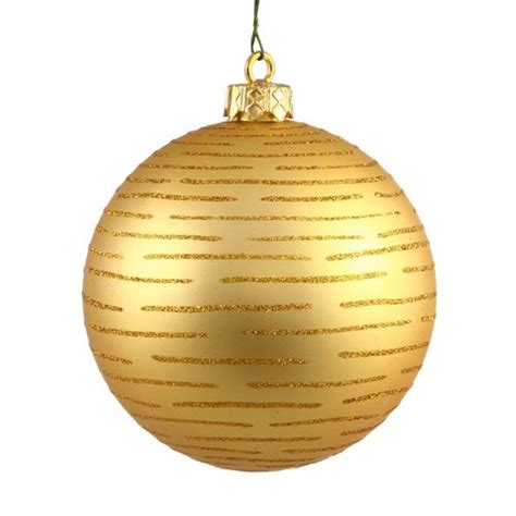 Vickerman Gold Ball Ornament In The Christmas Ornaments Department At
