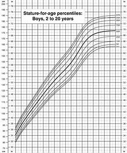 Stature For Age Percentiles Boys 2 To 20 Years Cdc Growth Charts