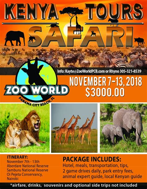 2018 Kenya Safari Zoo World Panama City Beachzoo World Panama City Beach