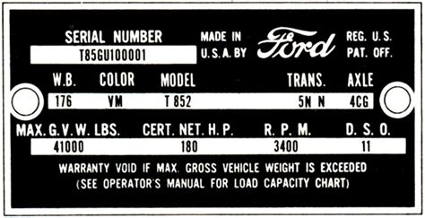 Ford F150 Vin Decoder Chart Super Car Wallpaper