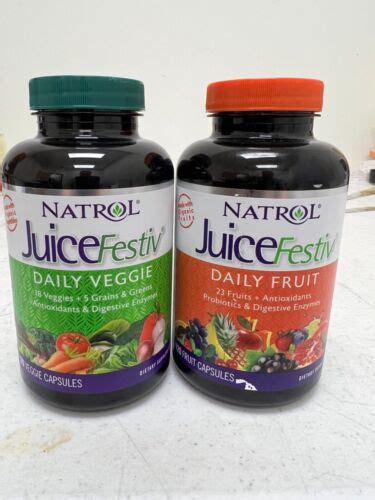 Natrol Juicefestiv Daily Fruit And Veggie 240 Capsules Sealed Exp 225