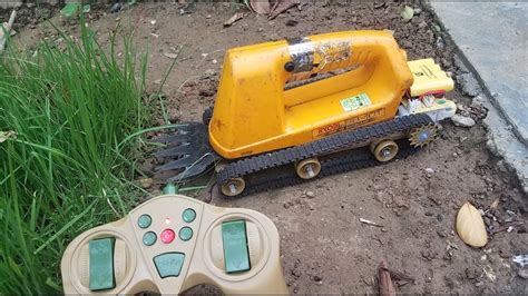 The Farmer Built A Remote Controlled Lawn Mower Powered By A Tank