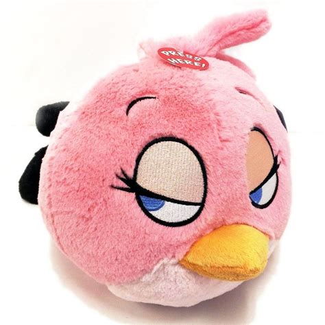 Commonwealth Toys Angry Birds 8 Talking Plush Pink Bird Angry Bird