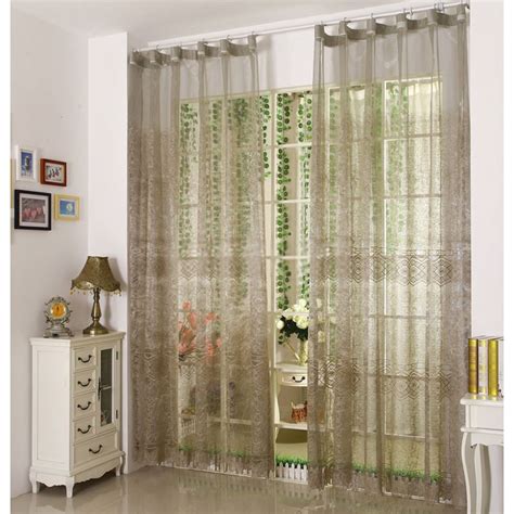 This extra wide voile poly sheer single curtain panel was made for modern living areas. Modern sheer curtains Made of Polyester Fabric | Modern ...