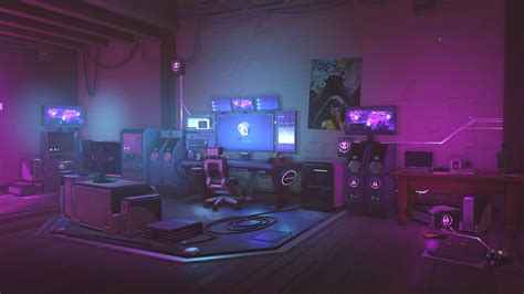 Incredible Cool Gaming Room Wallpaper 2022 Gaming Room