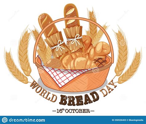 World Bread Day Poster Design Stock Vector Illustration Of Party Campaign 250526403