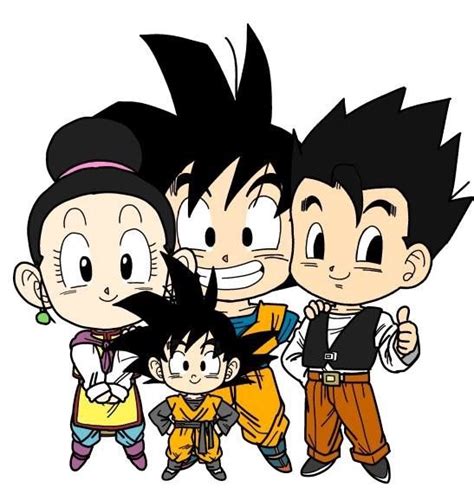 Goku Familly Dragon Ball Gt Personajes De Dragon Ball Personajes De