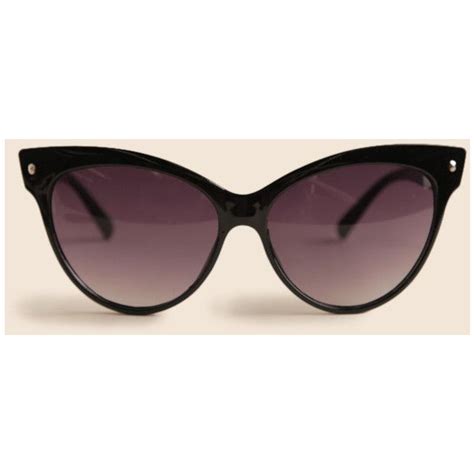 Contessa Cat Eye Sunglasses In Black By A J Morgan 15 Via Polyvore Cat Eye Sunglasses