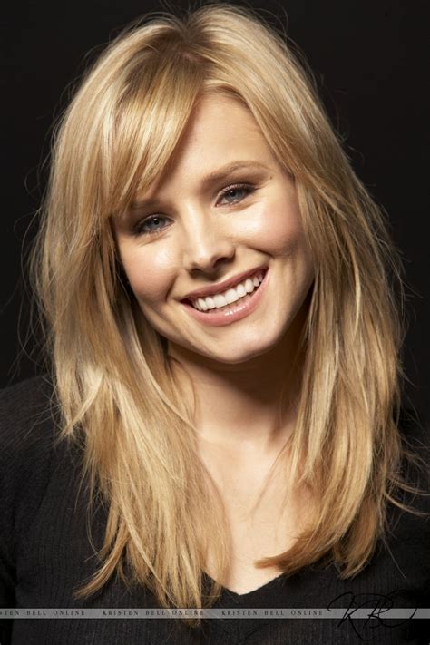 Picture Of Kristen Bell Medium Hair Styles Long Hair Styles Thick