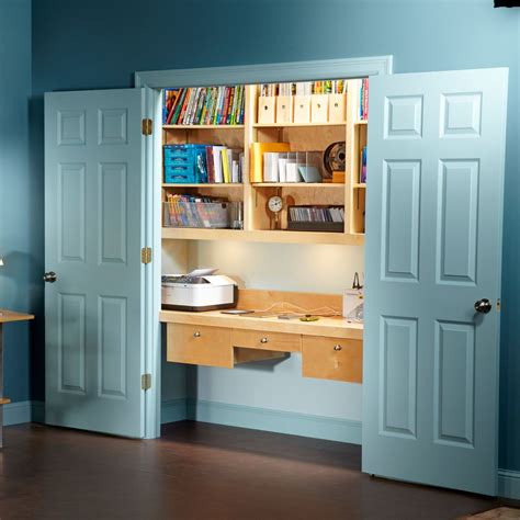 How To Turn A Closet Into An Office Home Office Storage Home Office